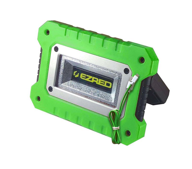 Ez Red Rechargeable Cob Led Work Light, Green