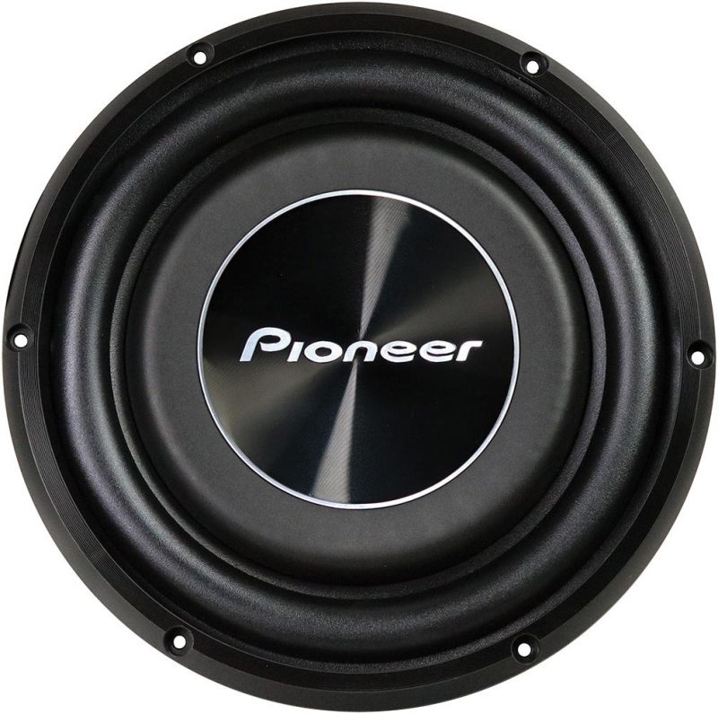 Pioneer 10″ Shallow Mount Woofer, 300W Rms/1200W Max, Single 4 Ohm Voice Coils