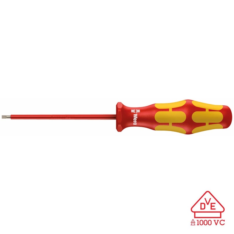 Wera VDE Insulated Screwdriver Slotted 2.5mm