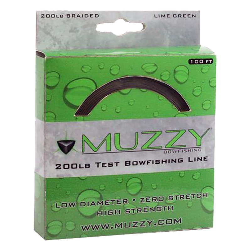 Muzzy Broadheads Braided Bowfishing Line (200Lb. Test) – 100′ Spool
