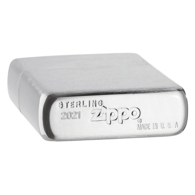 Zippo Windproof Lighter High Polish Sterling Silver Finish
