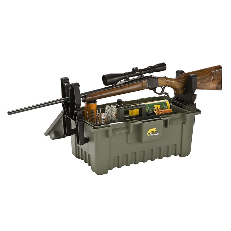 Plano Large Shooters Case With Gun Rest (O.D. Green)