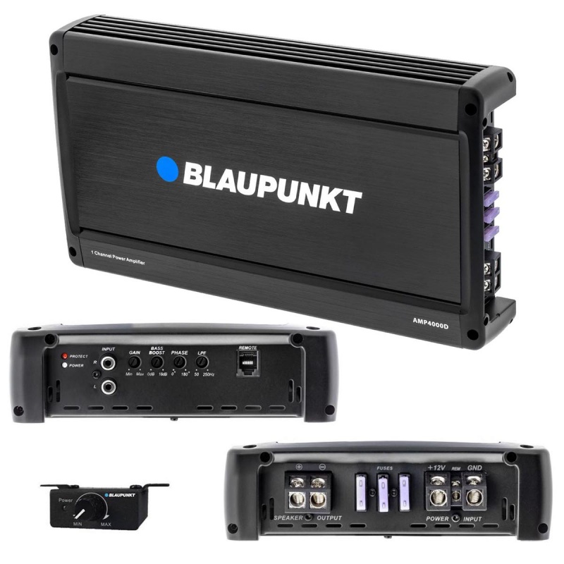 Blaupunkt Monoblock Amplifier, 1000W Rms/4000W Max