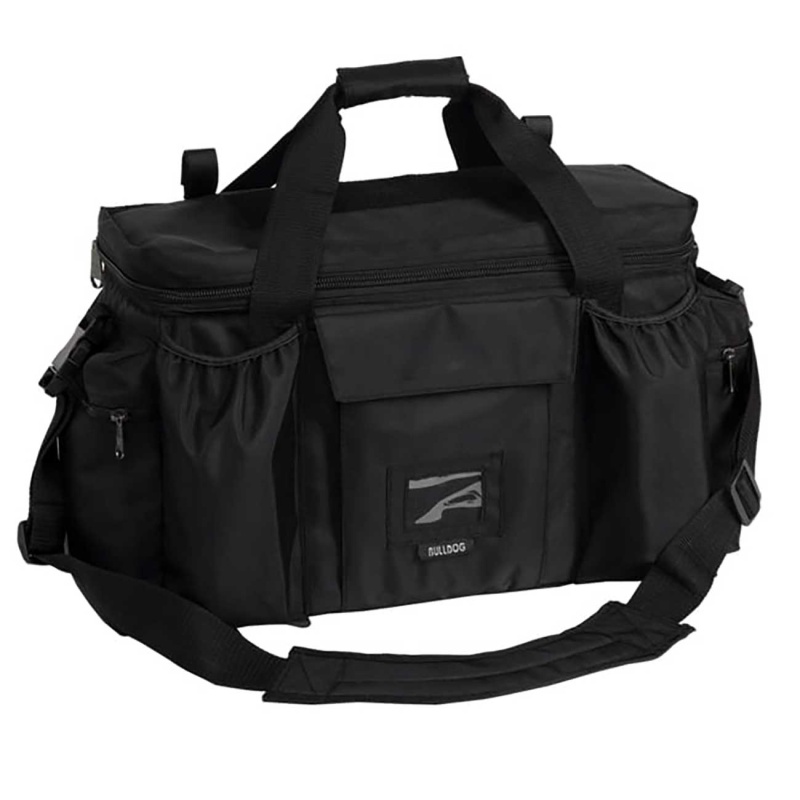 Bulldog Deluxe Police/Shooters Tactical Range Bag With Shoulder Strap & Carry Handles (X-Large) – Black