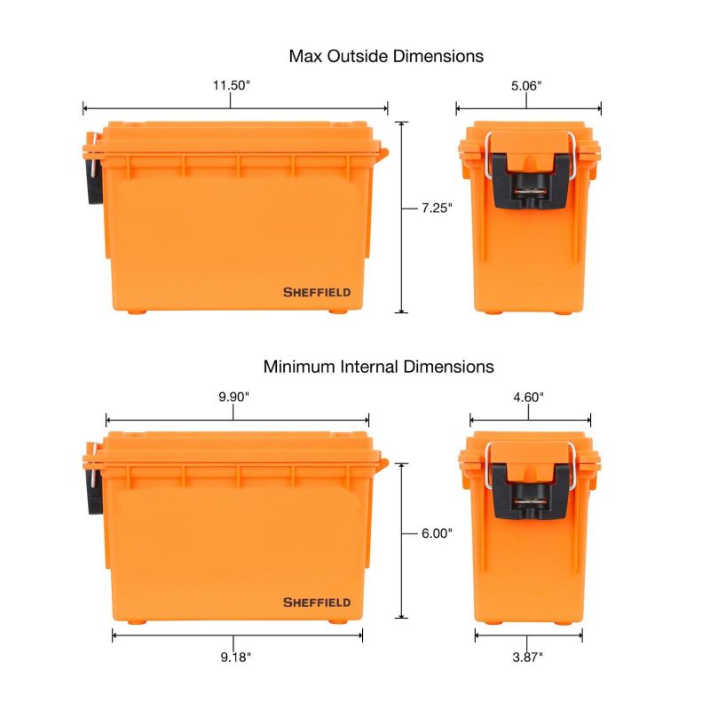 Sheffield Field Box- Safety Orange (Made In U.S.A.)