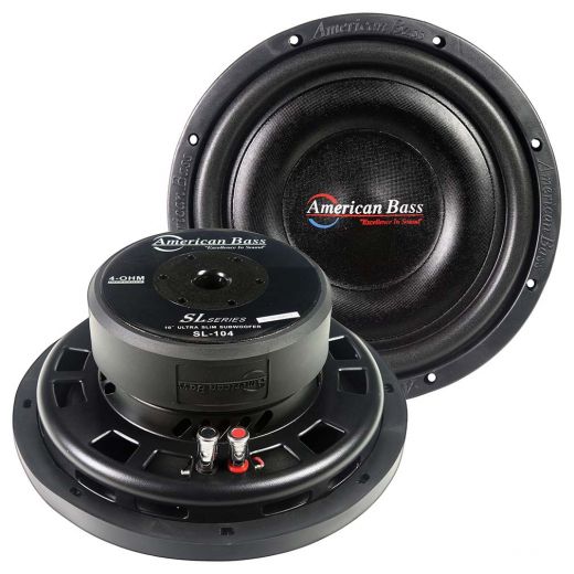 American Bass 10″ Shallow Mount Woofer - 300W Rms/600W Max