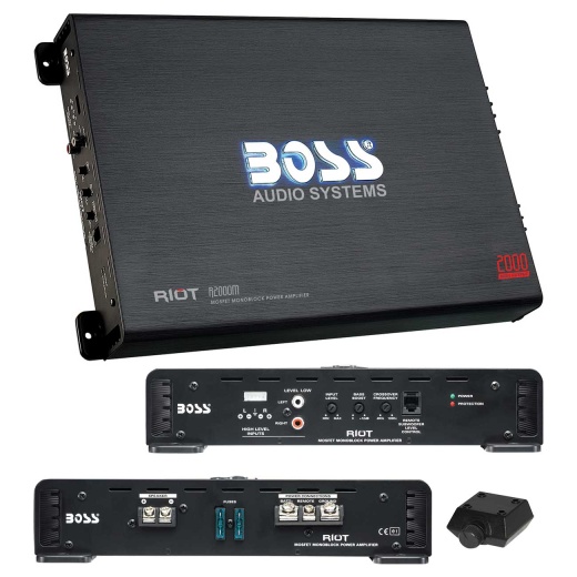 Boss Audio Riot Series 2000W Monoblock Amplifier