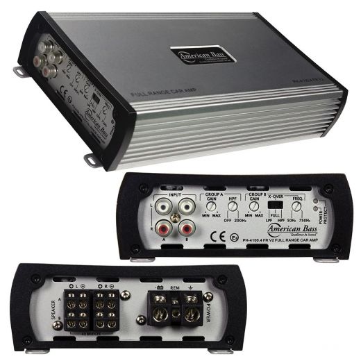 American Bass 4 Channel Amplifier, 800W Max