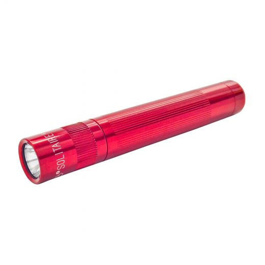 Maglite Incandescent 1-Cell Aaa Solitaire Flashlight, Red