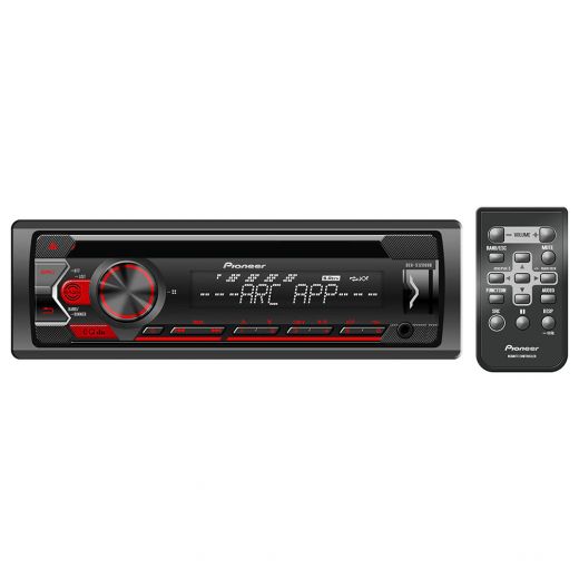 Pioneer Detachable Face CD/MP3 Receiver with ARC App, Mixtrax & Remote