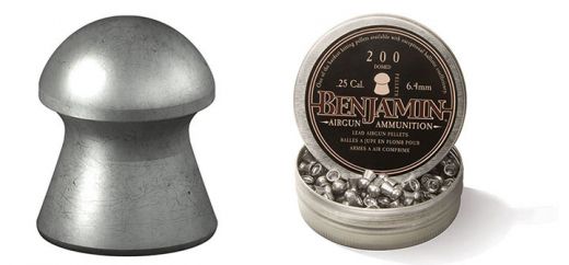 Benjamin .25Cal Domed Lead Pellets – 27.9 Grain (200 Count)