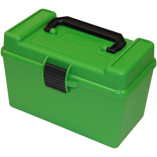 Mtm Deluxe Ammo Box 50 Round 223 Rem/7.62 X 37 (Green)