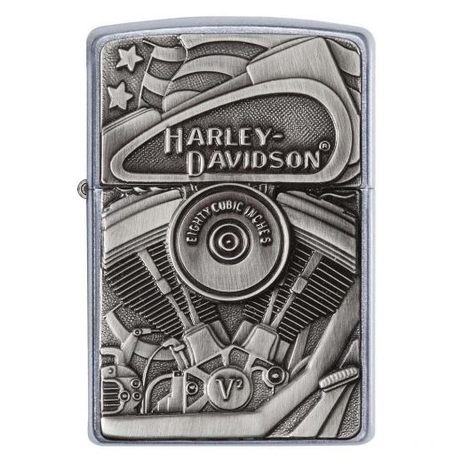 Zippo Harley-Davidson Street Chrome, Motor Flag