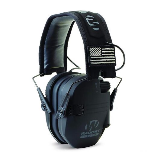 Walker’S Razor Slim Electronic Muff, Black Patriot