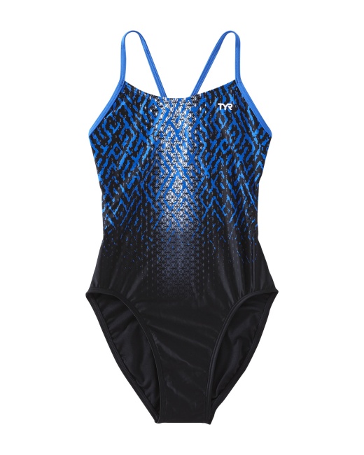 TYR Durafast Elite Cutoutfit - Black w/ Logo