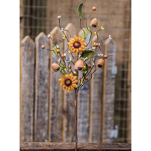 Sunflower Beehive Spray, 19"