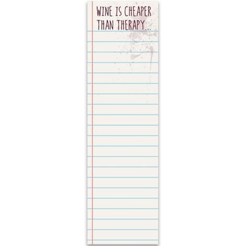 Wine Therapy Long Notepad