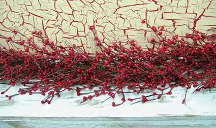 Red Pip Garland, 4 Ft