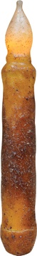 6" Burnt Mustard LED Taper - A Flameless Candle Alternative