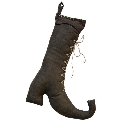 Curled-Toe Witch Boot for Enchanting Home & Garden Decor