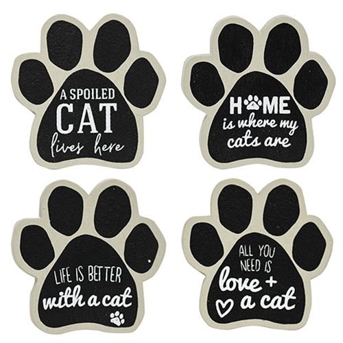 4/Set Cat Paw Magnets - Adorable Home Decor Gifts for Cat Lovers