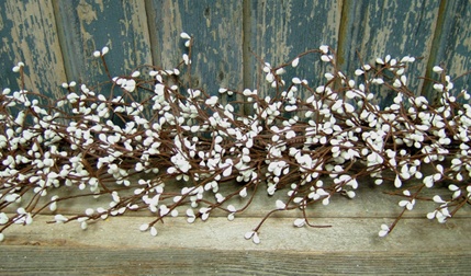 Snow White Pip Garland, 4 Ft