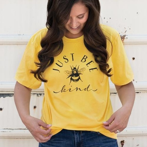 Just Bee Kind T-Shirt - Lemon - Medium