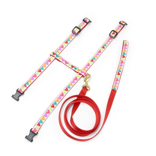 Pop Hearts Cat Harness Set - Up Country