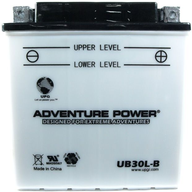 UPG Adventure Power Lead-Acid Conventional: UB30L-B, 30 AH, 12V