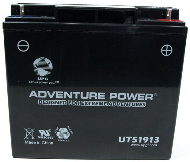 UPG Adventure Power Sealed Lead Acid: 51913, 18 AH, 12V