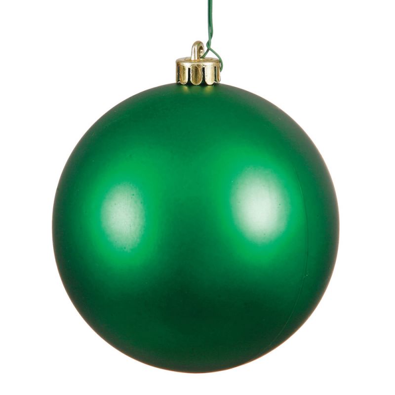 10" Green Matte Ball Drilled 1/Box