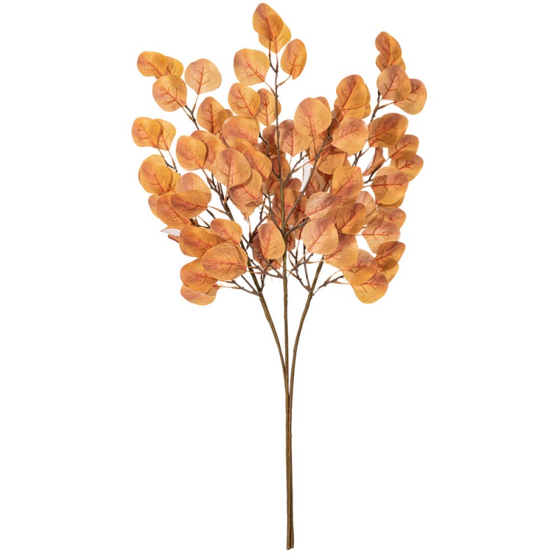 32" Autumn Orange Sd Eucalyptus Leaf 3/b