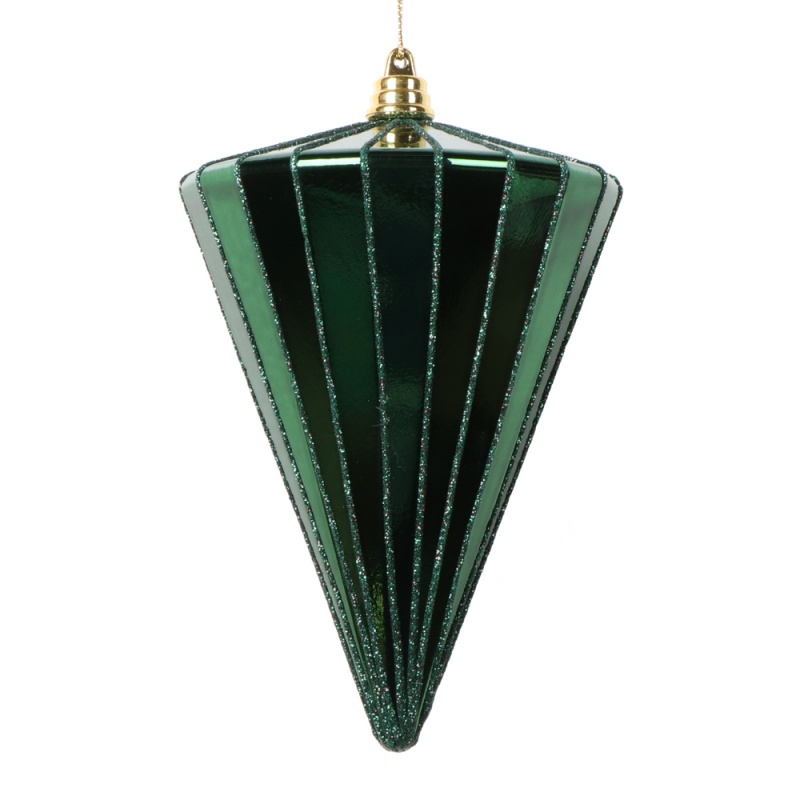 6" Shiny Seafoam Green Cone 3/Bag