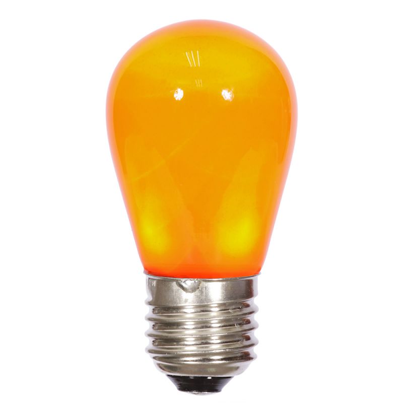 S14 Led Orange Ceramic Bulb E26 Base 5Pk