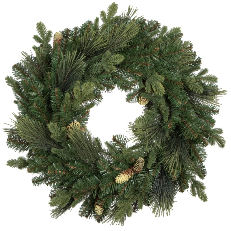 30" Emerald Mixed Fir Wreath 204t