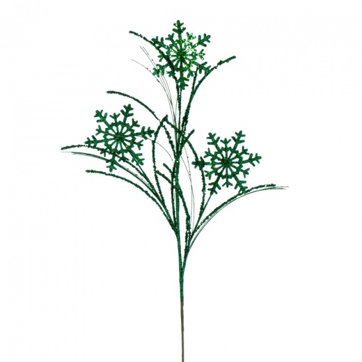 31" Seafoam Snowflake Glitr Spray 6/Bg