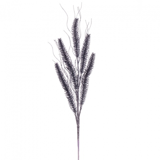 30" Silver Wheat Glitter Spray 6/Bg - Add Sparkle to Your Decor