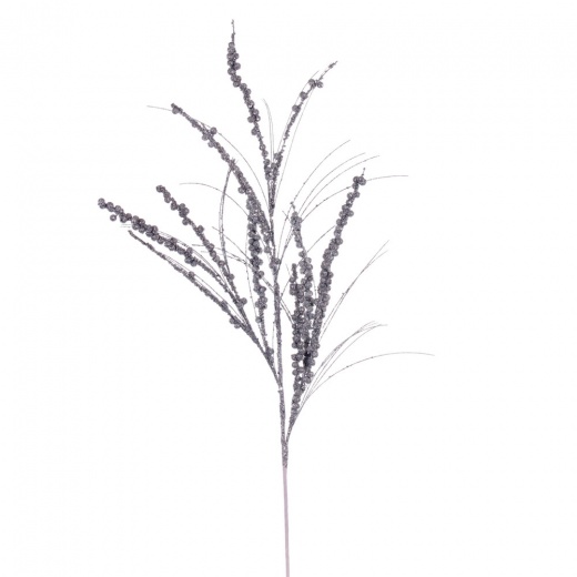 36" Silver Berry Twig Glitr Spray 6/Bg