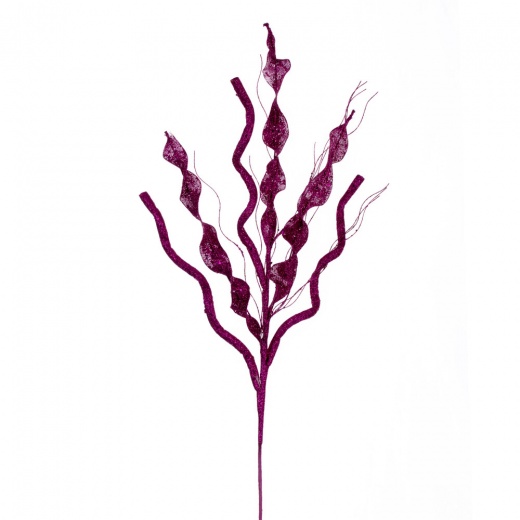 34" Fuchsia Multi Spiral Glitr Spry 4/Bg