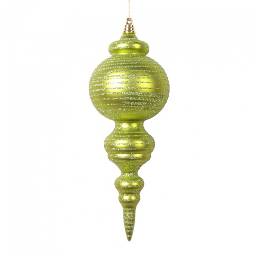 10 Matte Lime Finial Ornament