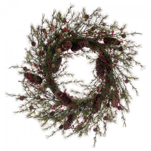 22" Green Leaf Wreath