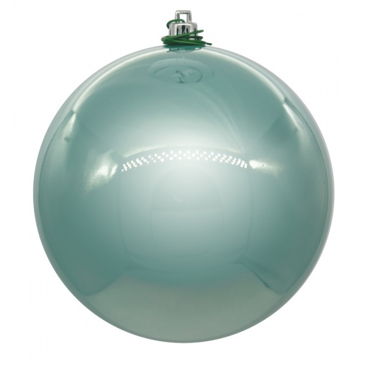 4.75" Frost Mint Pearl Ball UV Drill 4Bg Ornaments - Elevate Your Holiday Decor