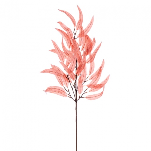 32" Peach Eucalyptus Leaf Spray