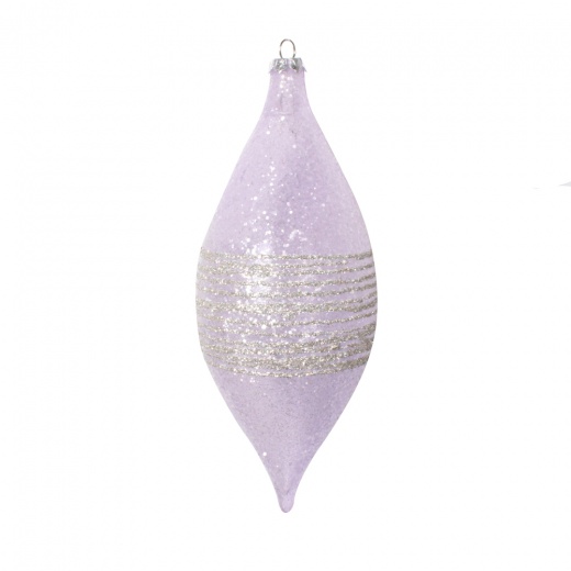 7" Light Purple Shuttle Ornament 4/Bag