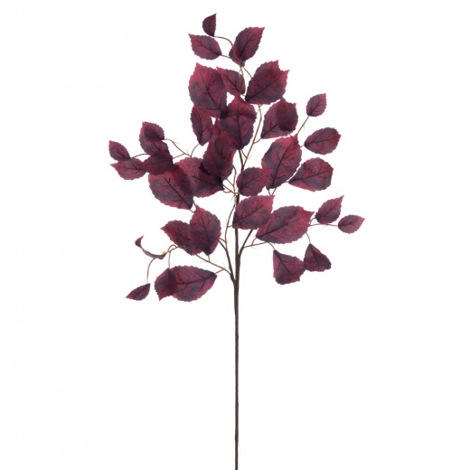 32" Burgundy Beech Leaf Spray