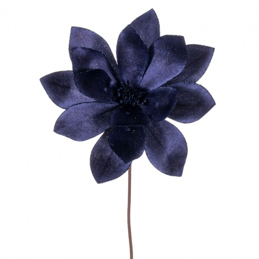 22" Midnight Blue Velvet Sheen Poinse 4b