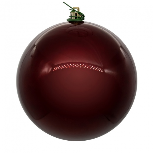 4.75 Wine Pearl Ball UV Drill Ornament - Outdoor Decor at Its Best