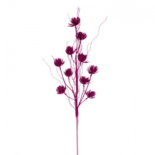 30" Hot Pink Mini Flower Glitter Spray