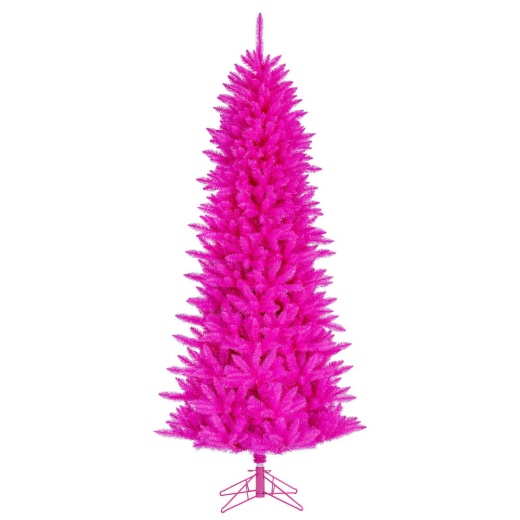 10' X 50" Hot Pink Artificial Christmas Tree with 2265 Tips
