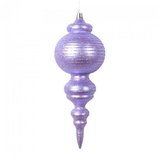 Vickerman 10" Matte Lavender Finial Ornament 2/Bag